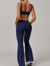 ZASUWA Female Sexy V-shape Waist Flare Backless Tracksuit