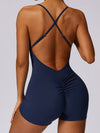 ZASUWA Female Cross Back Scrunch Bum Romper