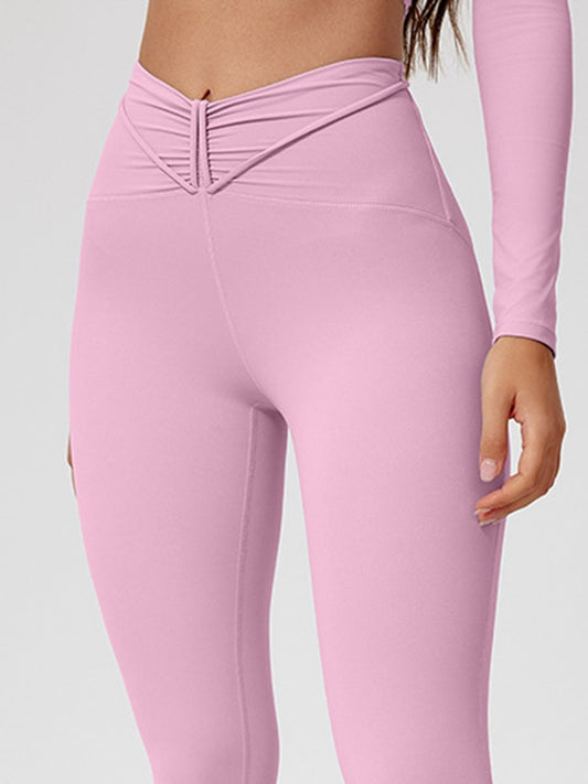 ZASUWA Female Unique V Shape Waist Design Leggings