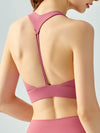 ZASUWA Female V Collar Backless Sports Bras