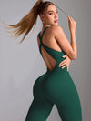 ZASUWA Female Cross Back Scrunch Bum Jumpsuit