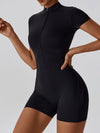 ZASUWA Female Stand Collor Zipper Hip-lift Romper