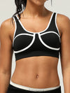 ZASUWA Female Contrast Color Cutout Sports Bras
