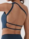 ZASUWA Female With Chest Pads Cross Back Sports Bras