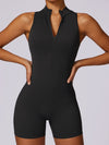 ZASUWA Female Zipper Backless Scrunch Bum Romper
