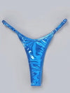 ZASUWA Female Glossy PU T-back Panties