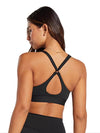 ZASUWA Female Solid Color Backless Unique Hollow Out Sports Bras