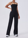 ZASUWA Female Solid Color Halterneck Jumpsuit