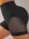 ZASUWA Female Fishnet Scrunch Bum Hip-lift Spandex Gym Booty Shorts