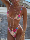 ZASUWA Female Sexy Flower Print Bikini Set