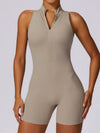 ZASUWA Female Zipper Backless Scrunch Bum Romper