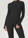 ZASUWA Female Ribbed Thumbhole Jumpsuit