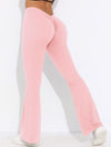 ZASUWA Female V-shaped Waist Scrunch Bum Quick-dry Flare Leggings