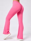 ZASUWA Female Deep V Back Scrunch Bum Flare Pants