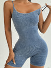 ZASUWA Female Denim Ribbed Romper
