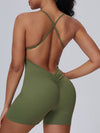 ZASUWA Female Cross Back Scrunch Bum Romper