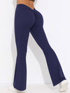 ZASUWA Female V-shaped Waist Scrunch Bum Quick-dry Flare Leggings