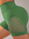 ZASUWA Female Fishnet Scrunch Bum Hip-lift Spandex Gym Booty Shorts
