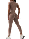 ZASUWA Female Denim Deep V Back Scrunch Bum Tracksuit