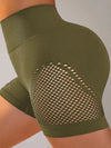 ZASUWA Female Fishnet Scrunch Bum Hip-lift Spandex Gym Booty Shorts