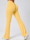 ZASUWA Female Deep V Back Scrunch Bum Flare Pants