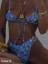 ZASUWA Female Sexy Flower Print Bikini Set