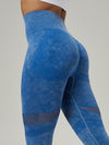 ZASUWA Female Denim Fishnet Scrunch Bum Quick-dry Seamless Leggings