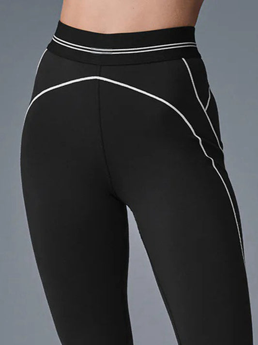 ZASUWA Female Contrast Color Push-lift Leggings