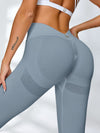 ZASUWA Female Sexy Deep V Back Scrunch Bum Leggings