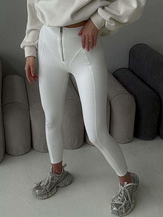 ❤ZASUWA Female Must Have Zipper Leggings