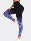 ZASUWA Female Hot Tie-dye Ombre Scrunch Bum Leggings