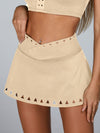 ZASUWA Female Cutout V Shape Waist Skirt