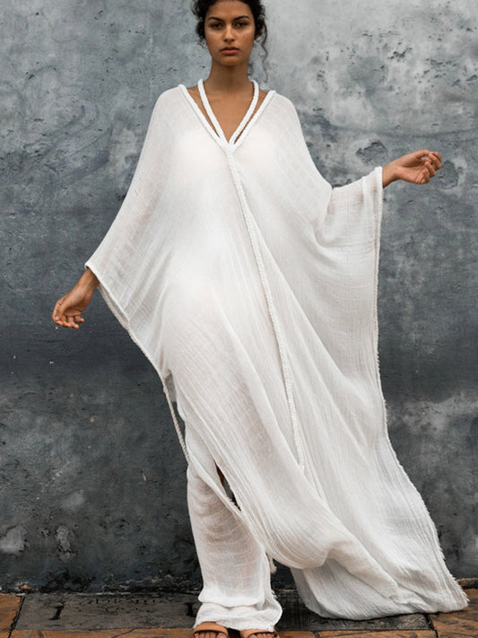 ZASUWA Female Sexy Backless Without Bikini Set Cover-up Dress