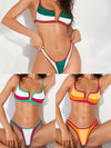 ZASUWA Female internationality Stylish Contrast Color Bikini Set