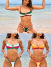 ZASUWA Female internationality Stylish Contrast Color Bikini Set