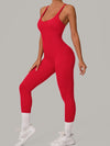 ZASUWA Female Sexy Cross Back Push-Up Jumpsuit