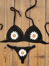 ZASUWA Female Flower Hand-knitted Bikini Set