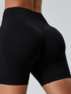 ZASUWA Female Ribbed Scrunch Bum Seamless Booty Gym Shorts