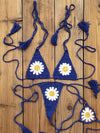 ZASUWA Female Sexy Flower Hand-knitted Bikini Set