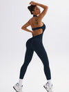 ZASUWA Female Backless Halter Deep V Back Jumpsuit