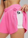 ZASUWA Female Pleated Pocket Quick Dry 2 in 1 Tennis Shorts