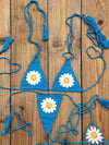 ZASUWA Female Sexy Flower Hand-knitted Bikini Set