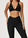 ZASUWA Female V Collar Cross Back V shape-waist Tracksuit