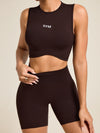 ZASUWA Female Seamless Hip-lift Scrunch Bum Short Tracksuit
