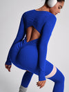 ZASUWA Female Backless Ribbed Jumpsuit
