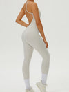 ZASUWA Female Backless U Collar Jumpsuit