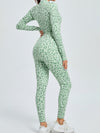 ZASUWA Female Leopard Print Zipper Jumpsuit