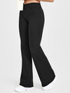 ZASUWA Female V Shape Waist Flare Leggings