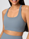 ZASUWA Female Cross Back Ribbed Sports Bras