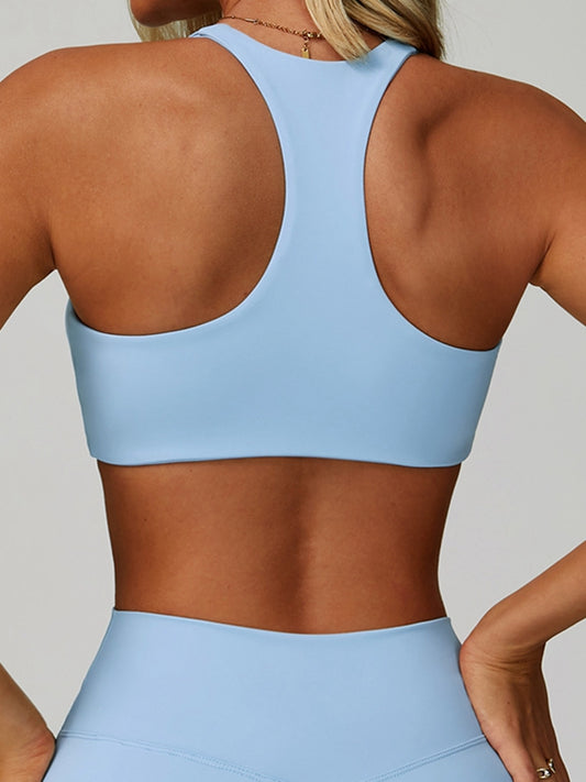 ZASUWA Female Solid Color V Collar Sports Bras